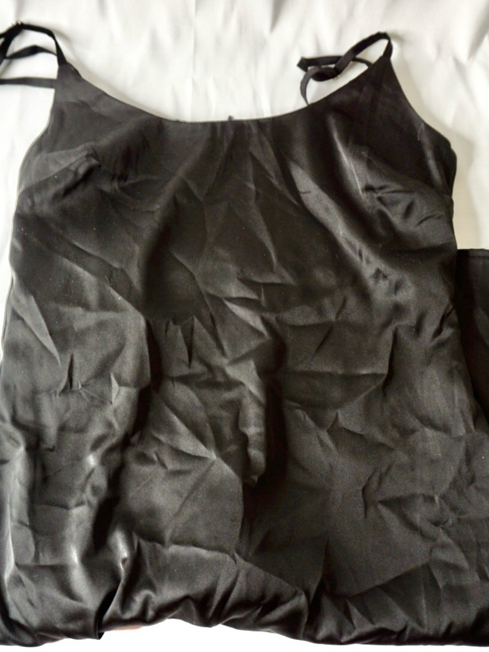 Missguided Black Satin Mini Dress